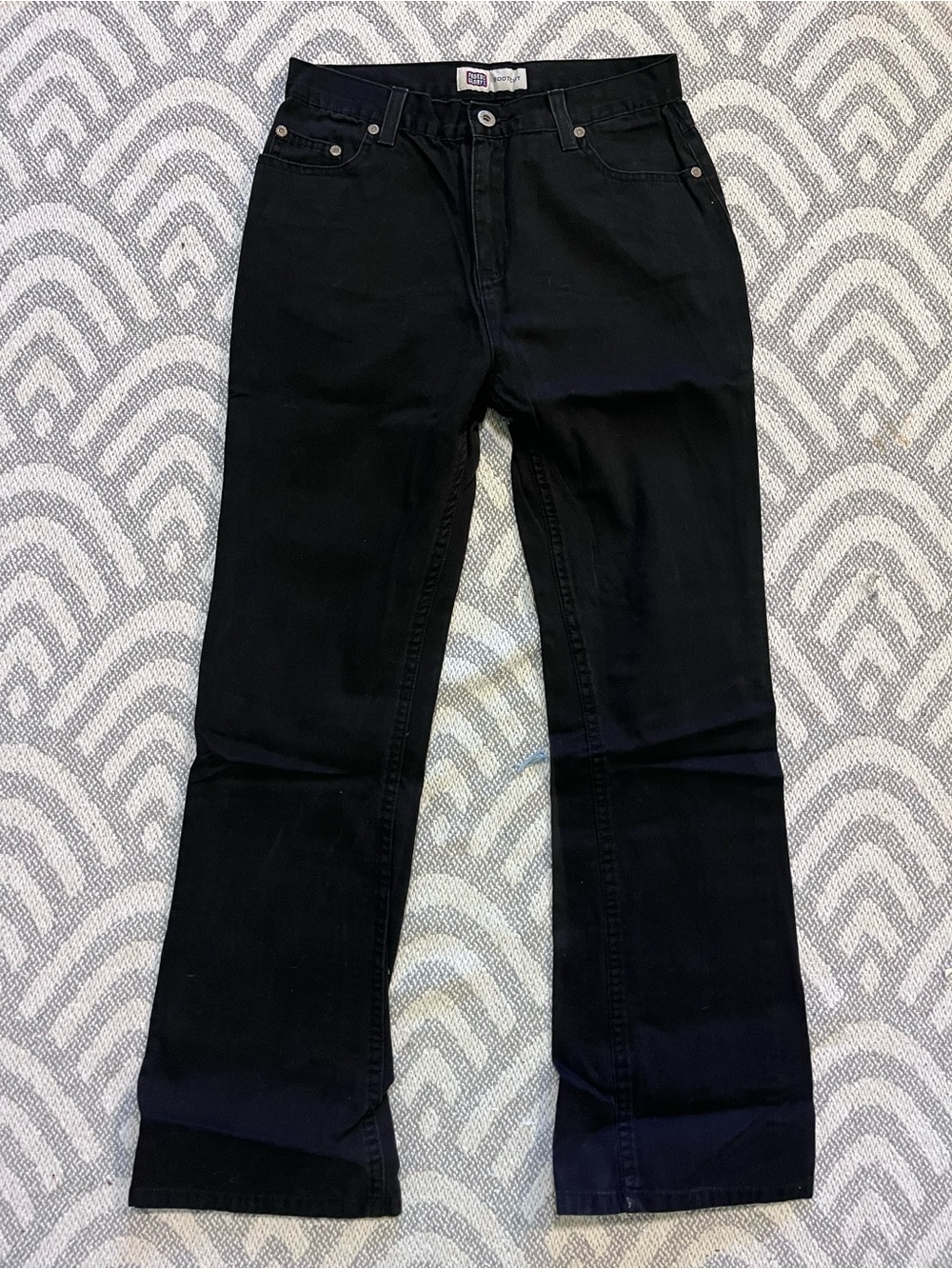 Faded Glory Black Bootcut Jeans 26 Short